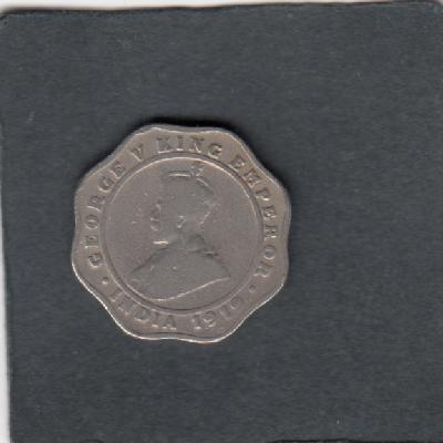 Beschrijving: 4 Annas GEORGE V  